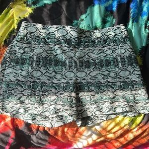 Snake Print Shorts